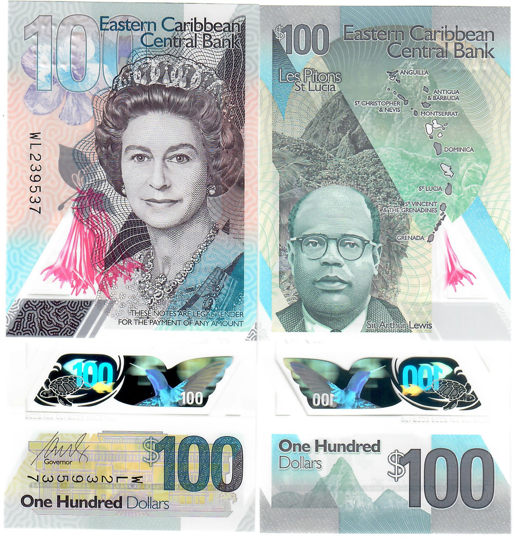East Caribbean States 100 Dollars 2019 UNC