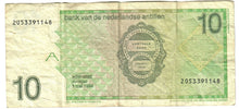 Load image into Gallery viewer, Netherlands Antilles 10 Guilders (Gulden) 1994 F/VF

