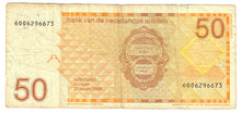 Load image into Gallery viewer, Netherlands Antilles 50 Guilders (Gulden) 1986 F
