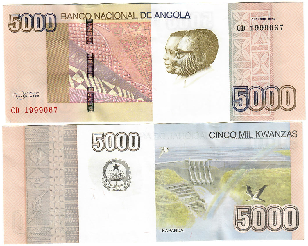 Angola 5000 Kwanzas 2012 (2013) aUNC