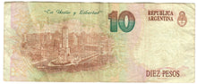Load image into Gallery viewer, Argentina 10 Pesos Convertibles 1992 F
