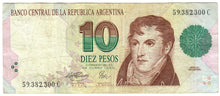 Load image into Gallery viewer, Argentina 10 Pesos Convertibles 1994 F
