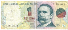Load image into Gallery viewer, Argentina 1 Peso Convertible 1992/1993 VG/F
