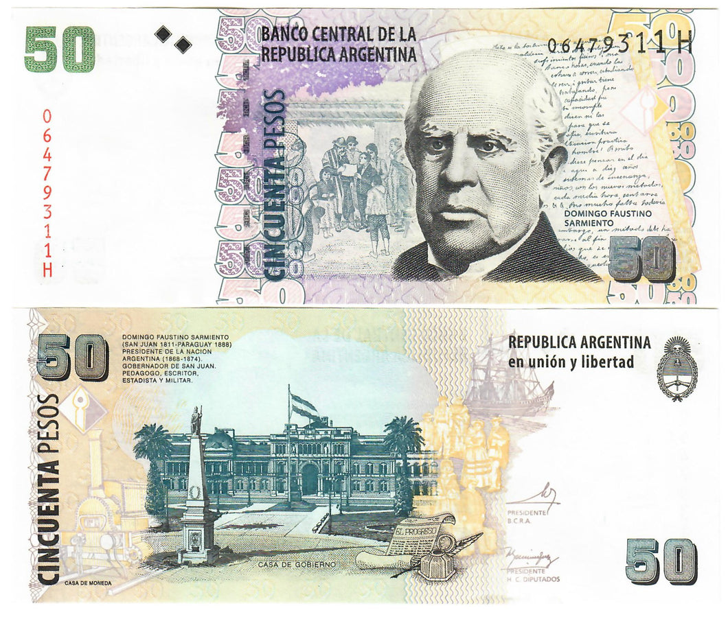 Argentina 50 Pesos 2002 (2013) UNC