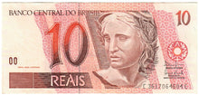 Load image into Gallery viewer, Brazil 10 Reais 1997 aUNC (Sig 28b, 26 a/b)
