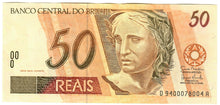 Load image into Gallery viewer, Brazil 50 Reais 1994 (1997) aUNC (Sig 28b)

