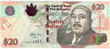 Load image into Gallery viewer, Bahamas 20 Dollars 2010 VG-VF
