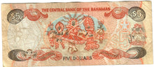 Load image into Gallery viewer, Bahamas 5 Dollars 1997 F &quot;Francis&quot;
