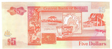 Load image into Gallery viewer, Belize 5 Dollars 1990 UNC &quot;AA&quot;
