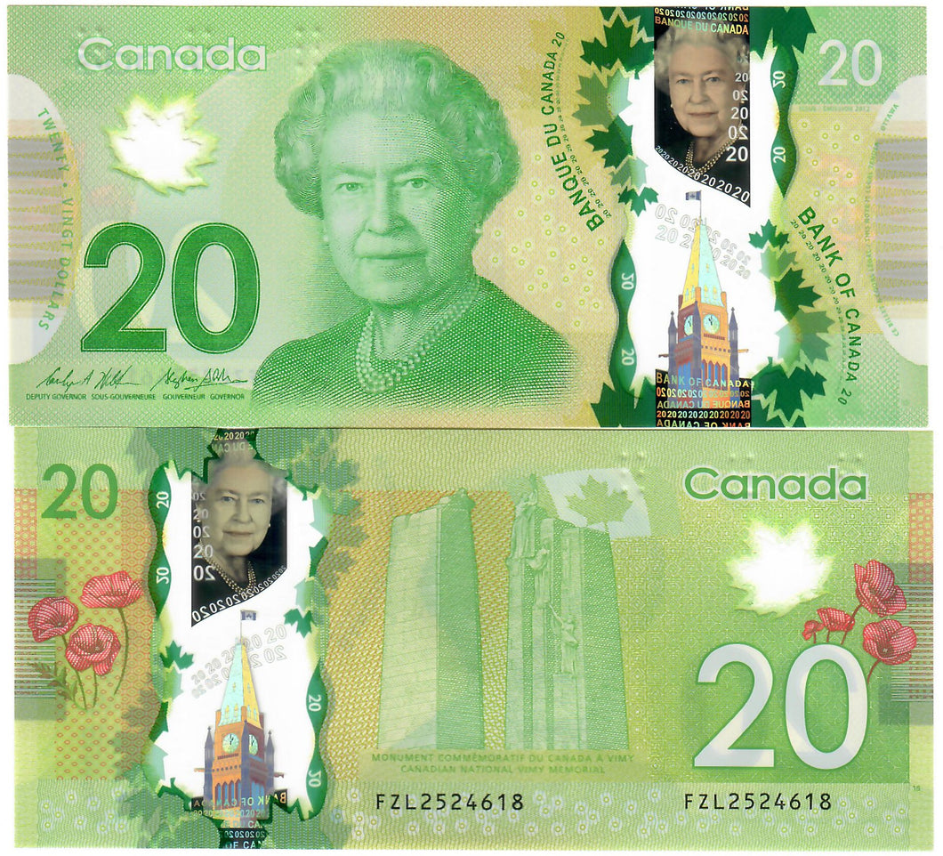 Canada 20 Dollars 2012 (2019) UNC 