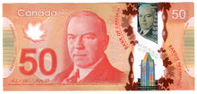 Load image into Gallery viewer, Canada 50 Dollars 2012 UNC &quot;GHR8888841&quot; Wilkins-Poloz
