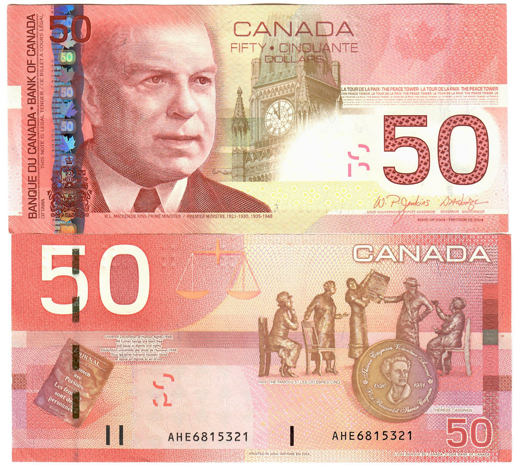 Canada 50 Dollars 2004 aUNC 
