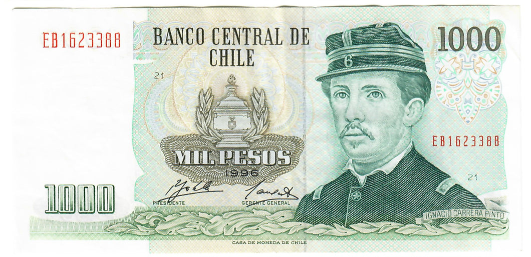 Chile 1000 Pesos 1996 EF