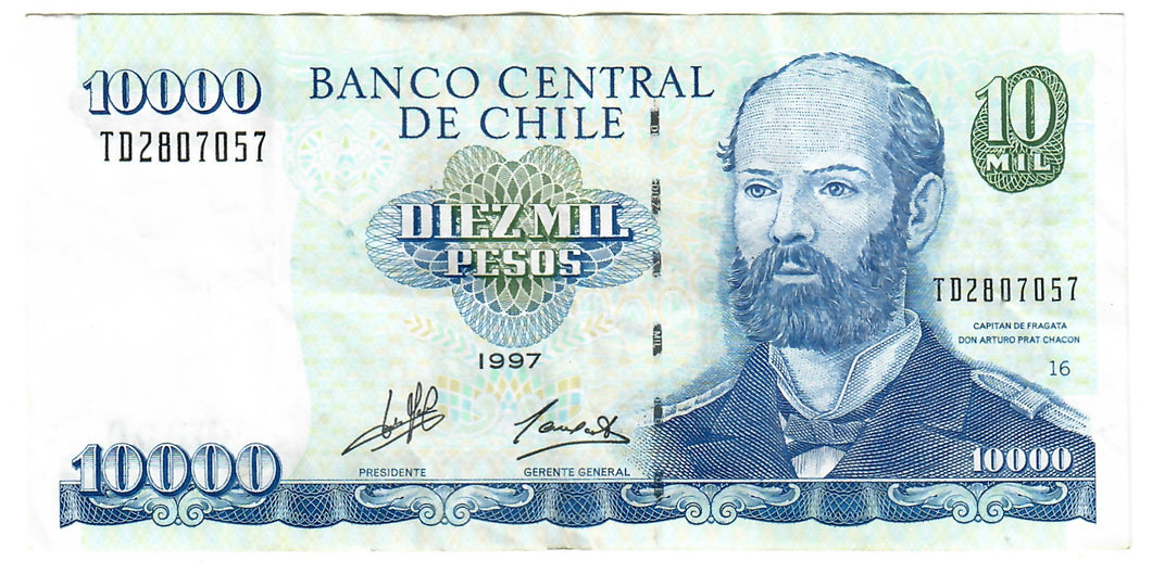 Chile 10000 Pesos 1997 VF