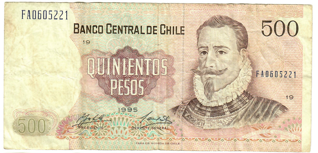 Chile 500 Pesos 1995 F