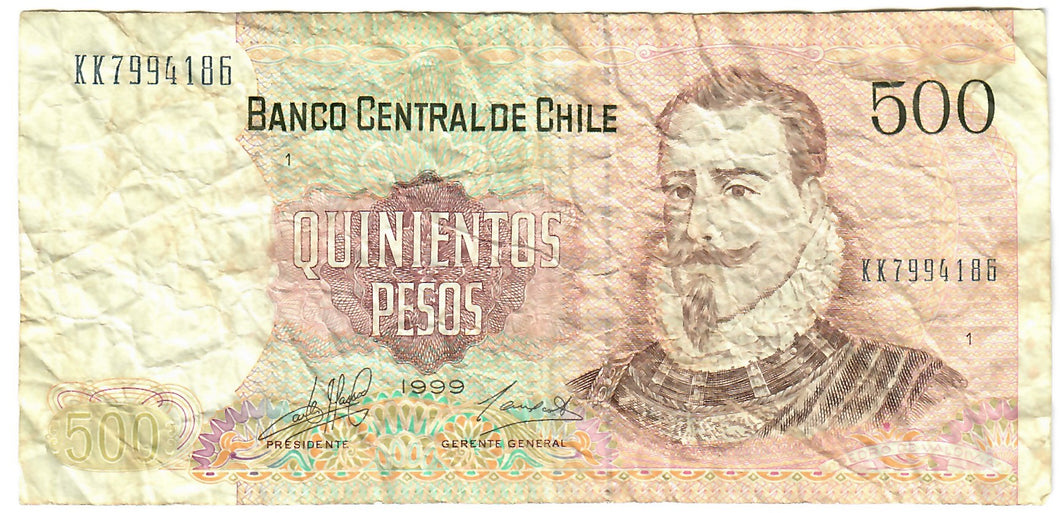 Chile 500 Pesos 1999 F