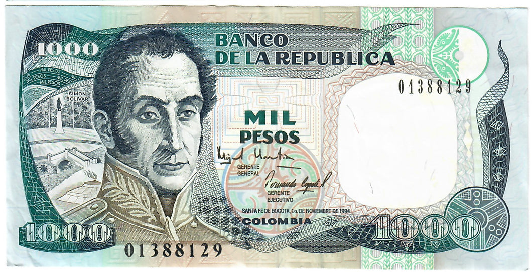 Colombia 1000 Pesos 1994 EF