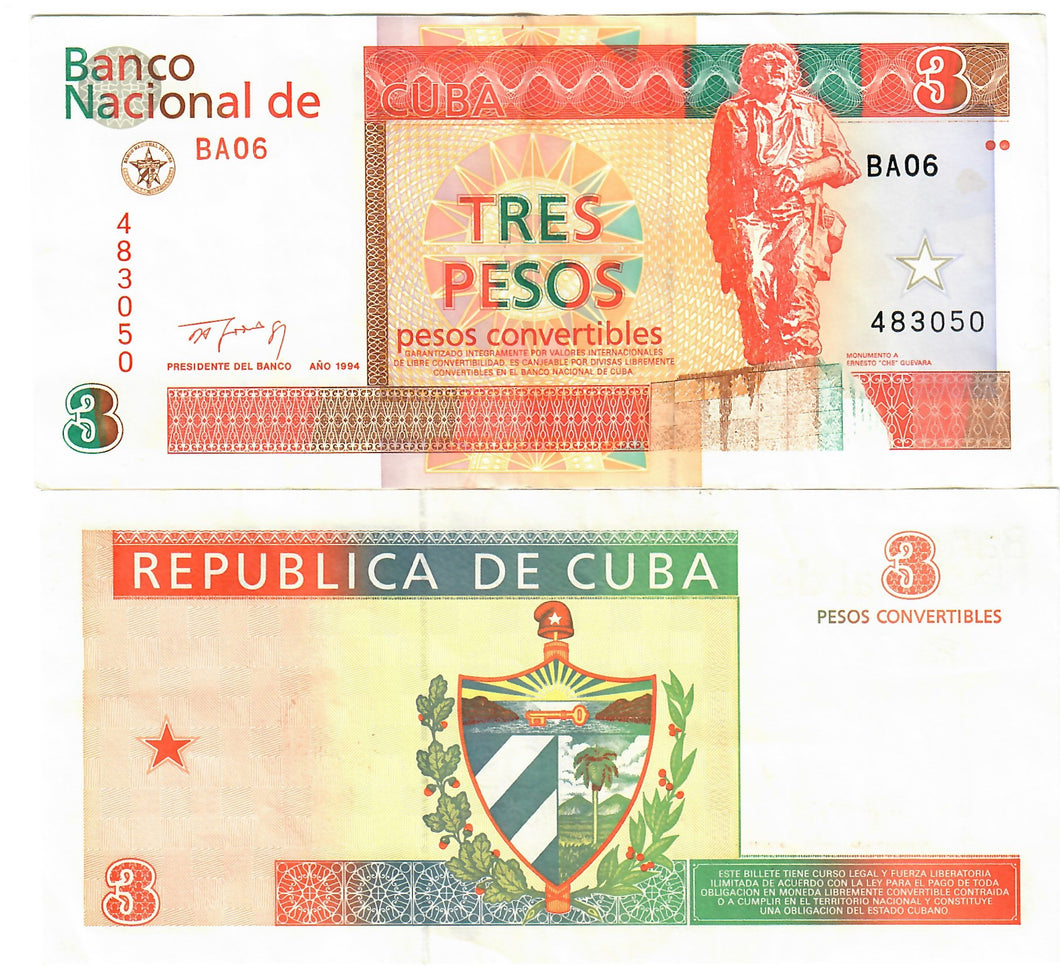 Caribbean 3 Pesos Convertibles 1994 EF