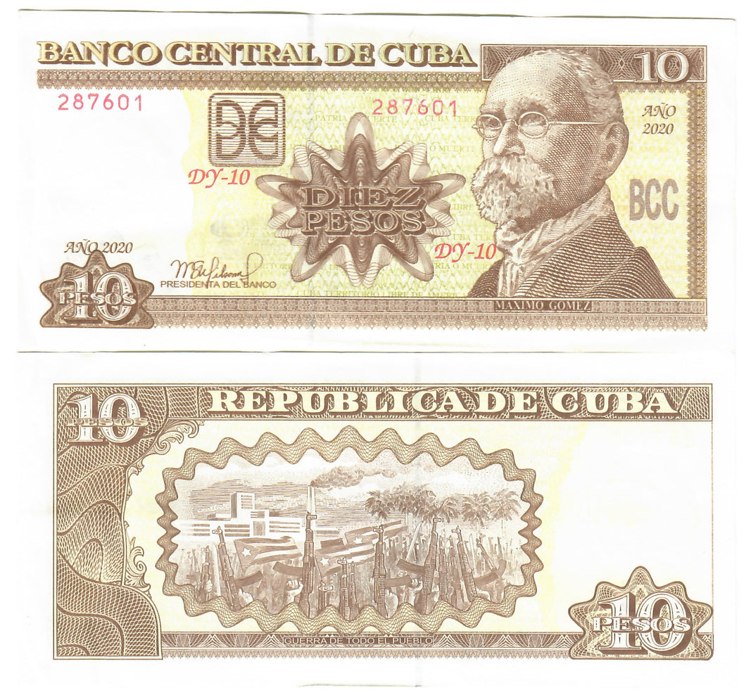 Caribbean 10 Pesos Nacionales 2020 EF/aUNC