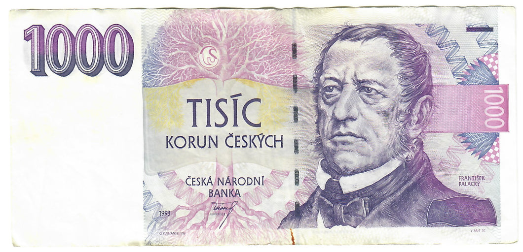 Czech Republic 1000 Korun 1993 VF