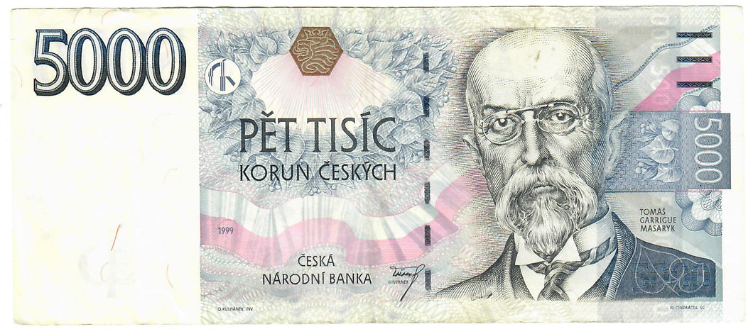Czech Republic 5000 Korun 1999 VF [1]