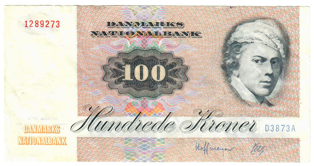 Denmark 100 Kroner 1987 VF