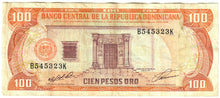 Load image into Gallery viewer, Dominican Republic 100 Pesos 1991 VF
