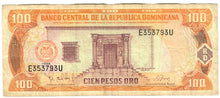 Load image into Gallery viewer, Dominican Republic 100 Pesos 1998 VF
