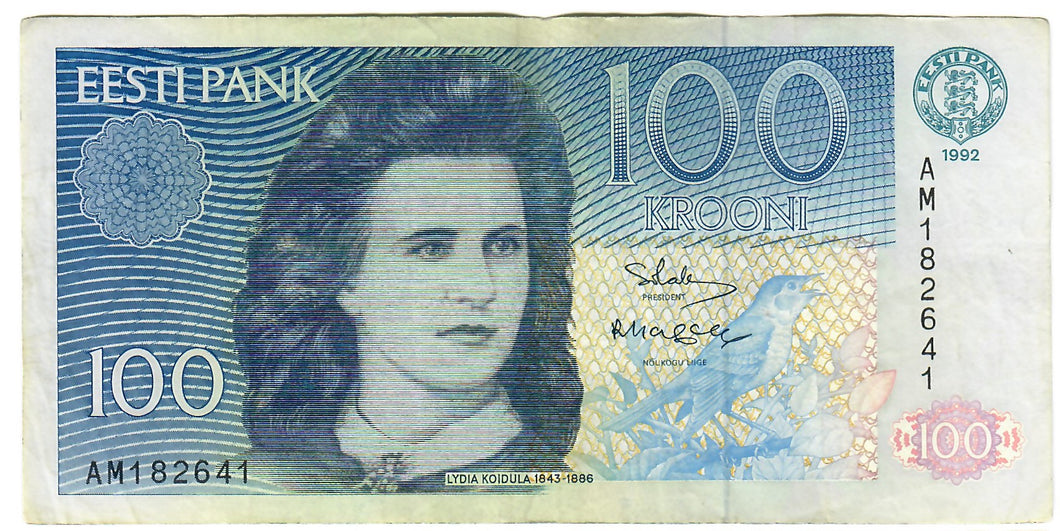 Estonia 100 Krooni 1992 VF