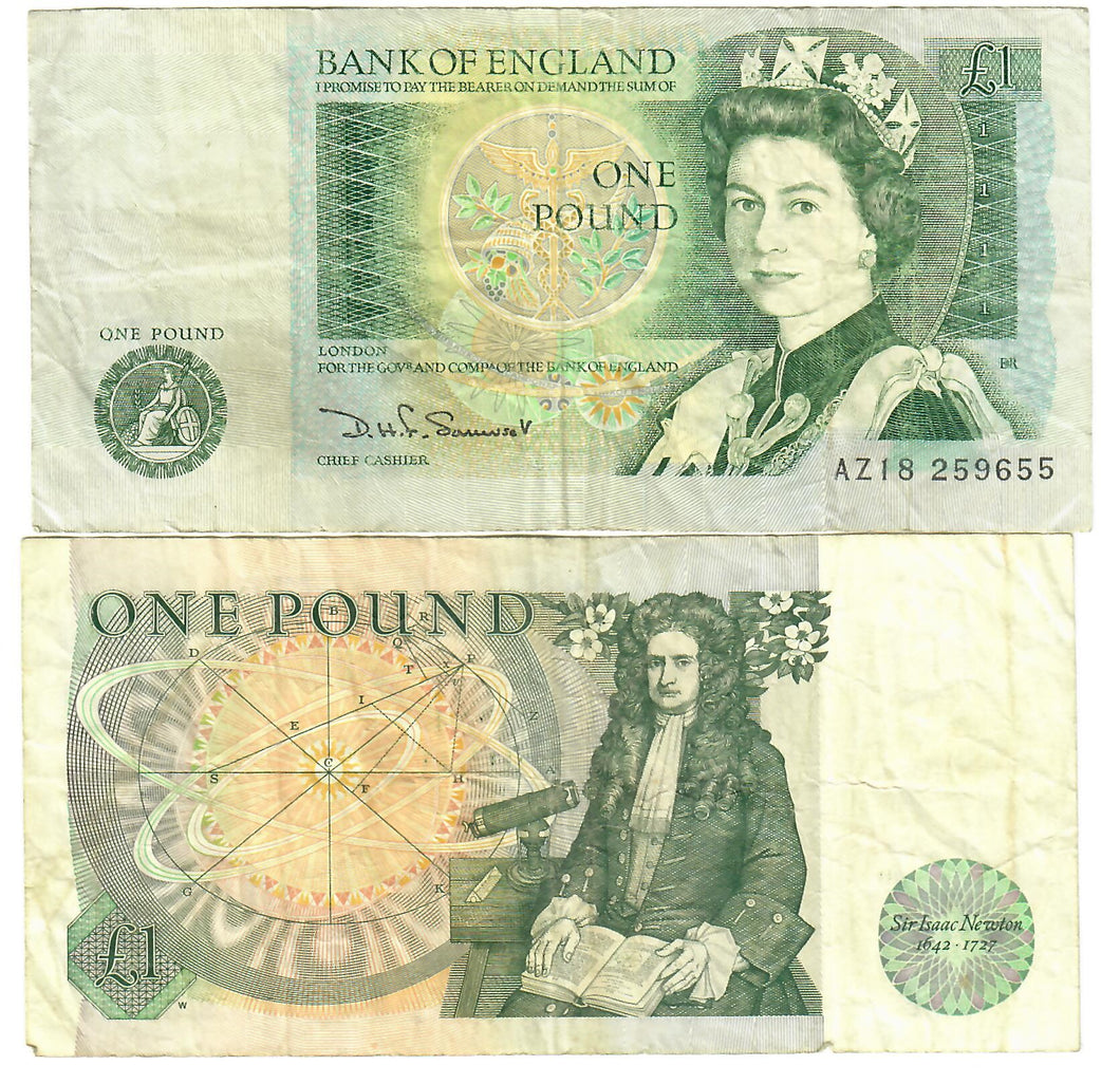 United Kingdom England Great Britain 1 Pound 1981 F 