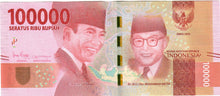 Load image into Gallery viewer, Indonesia 100000 Rupiah 2016 (2019) UNC
