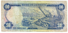 Load image into Gallery viewer, Jamaica 10 Dollars 1978 F &quot;Walker&quot;
