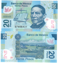 Load image into Gallery viewer, Mexico 10x 20 Pesos 2017 UNC
