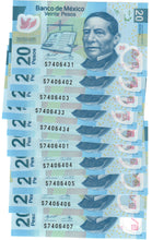 Load image into Gallery viewer, Mexico 10x 20 Pesos 2017 UNC
