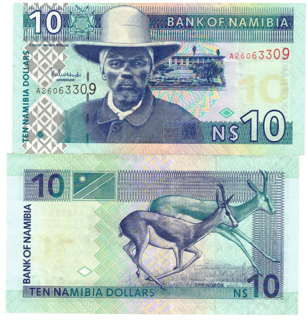 Namibia 10 Dollars 2001 VF