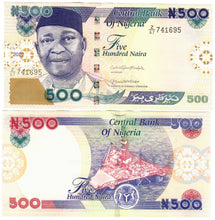 Load image into Gallery viewer, SET Nigeria 100, 200 &amp; 500 Naira 2022 UNC LAST SET
