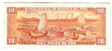 Load image into Gallery viewer, Peru 10 Soles de Oro 1976 VF
