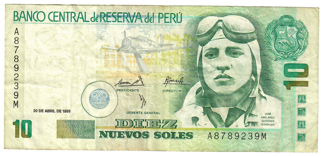 Peru 10 Nuevos Soles 1995 VF