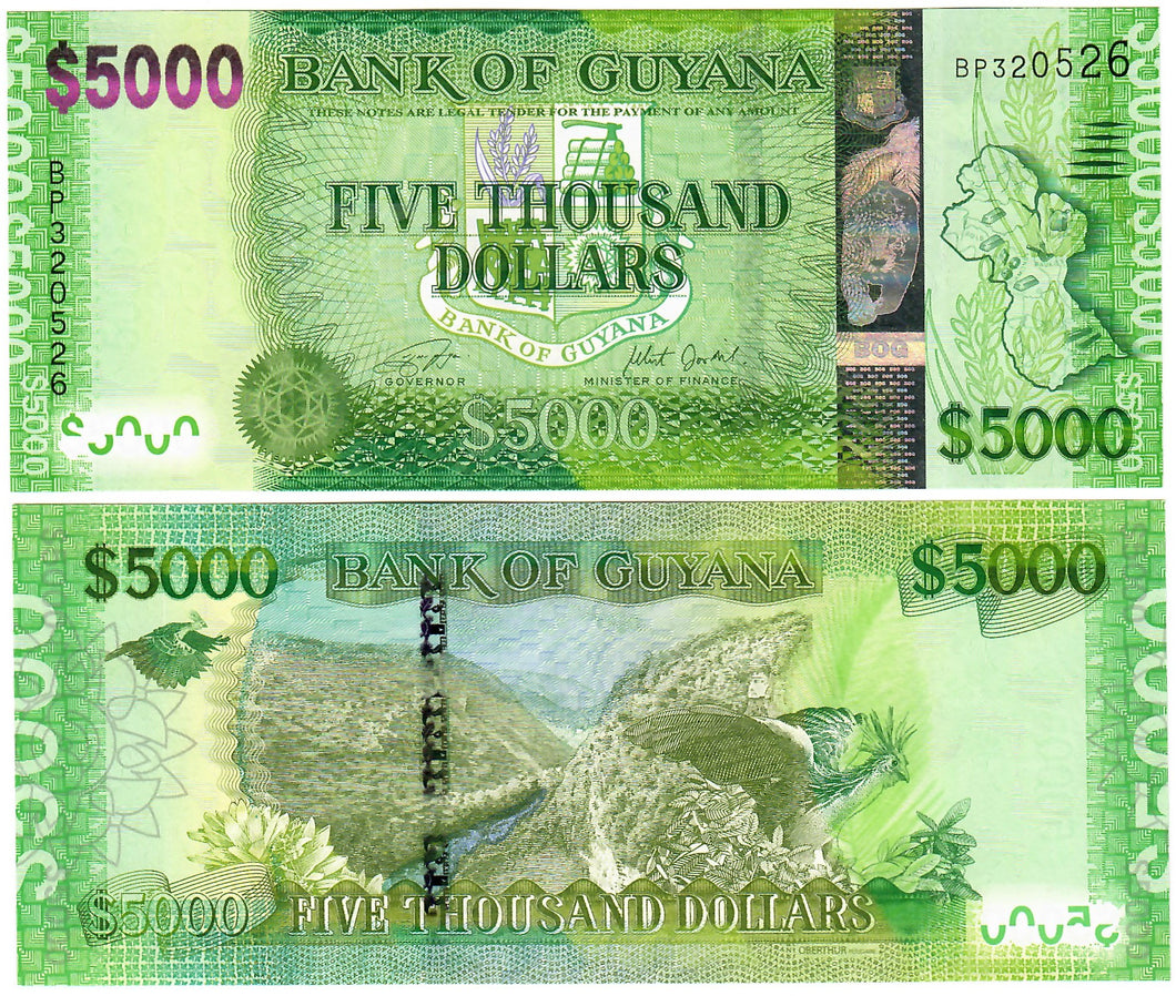 Guyana 5000 Dollars 2011 (2018) UNC