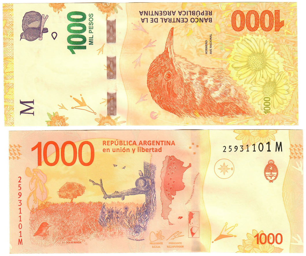 Argentina 1000 Pesos 2020 UNC