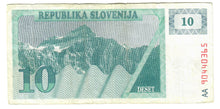 Load image into Gallery viewer, Slovenia 10 Tolars 1991 VF &quot;AA&quot;
