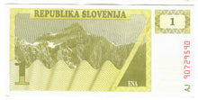 Load image into Gallery viewer, Slovenia 1 Tolar 1991 aUNC
