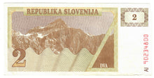 Load image into Gallery viewer, Slovenia 2 Tolars 1991 VF
