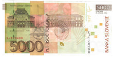 Load image into Gallery viewer, Slovenia 5000 Tolar 2004 EF
