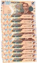 Load image into Gallery viewer, Sierra Leone 10x 2 New Leones 2022 UNC
