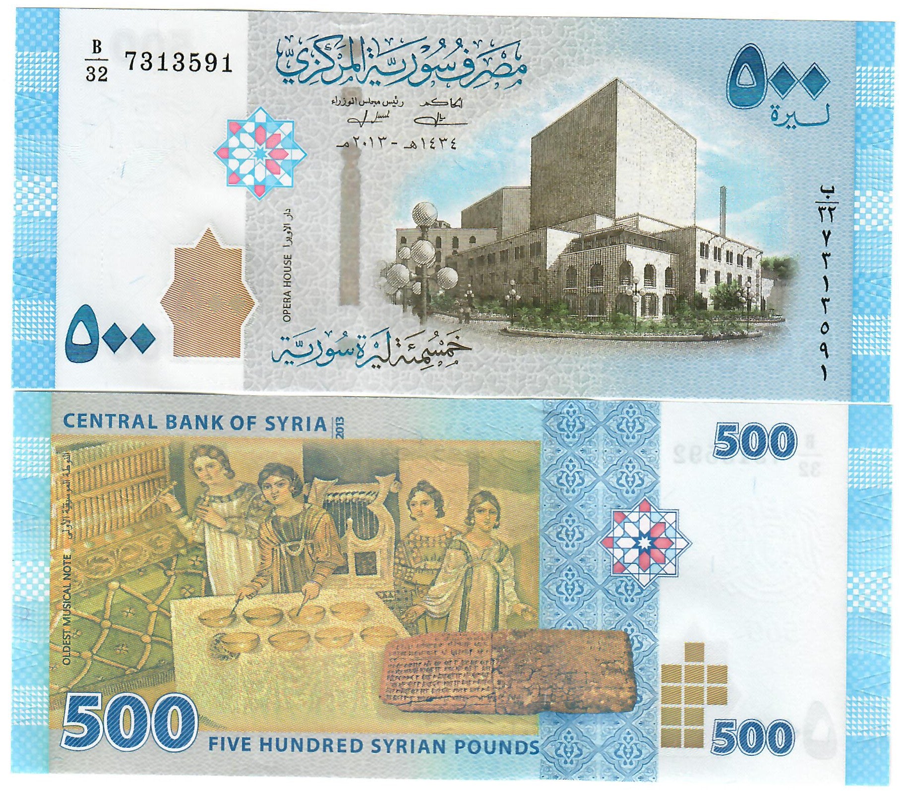 Middle East 500 Pounds 2013 UNC – Davenport-Banknotes-and-Coins