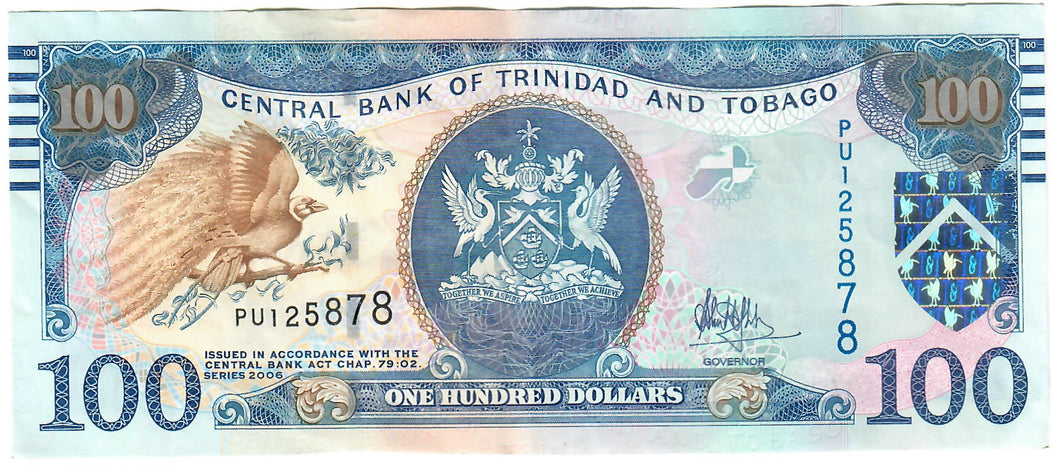 Trinidad and Tobago 100 Dollars 2017 EF