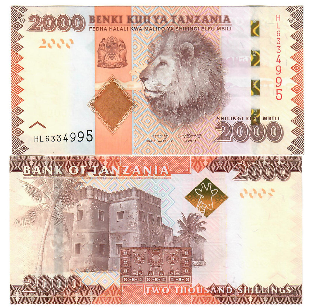 Tanzania 2000 Shillings 2011 (2020) UNC