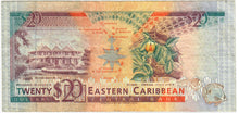 Load image into Gallery viewer, East Caribbean States 20 Dollars 1993 F &quot;L&quot; Saint Lucia
