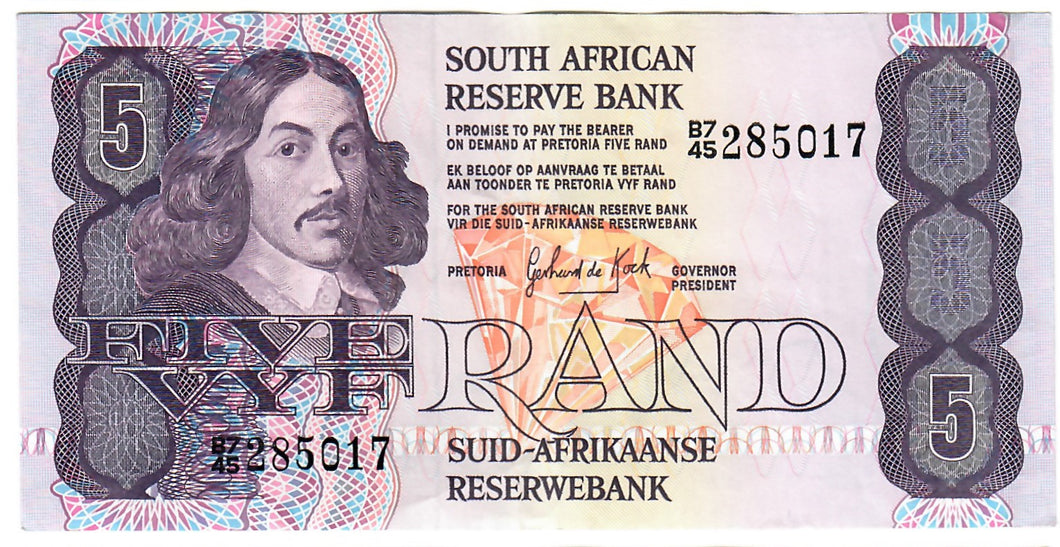 South Africa 5 Rand 1981 EF 